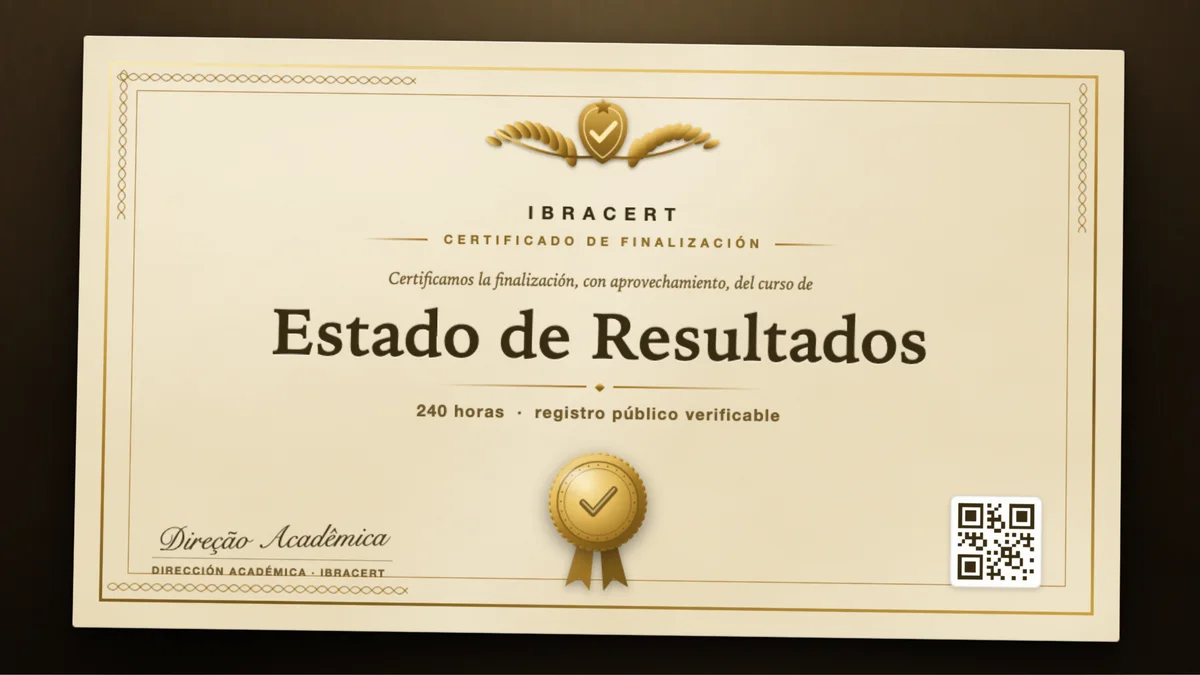 Portada del curso Estado de Resultados