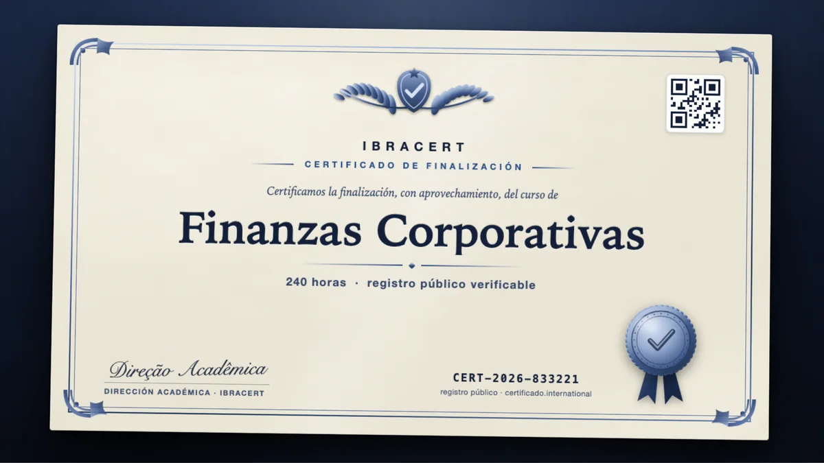 Portada del curso Finanzas Corporativas