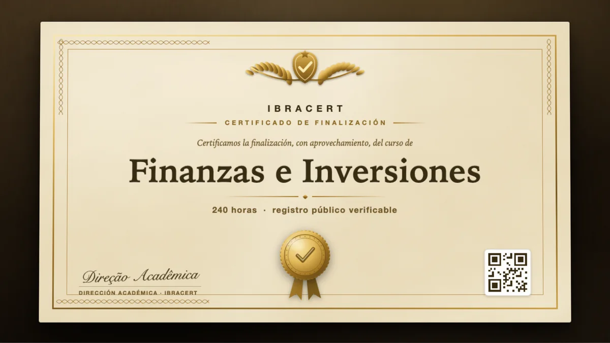 Portada del curso Finanzas e Inversiones