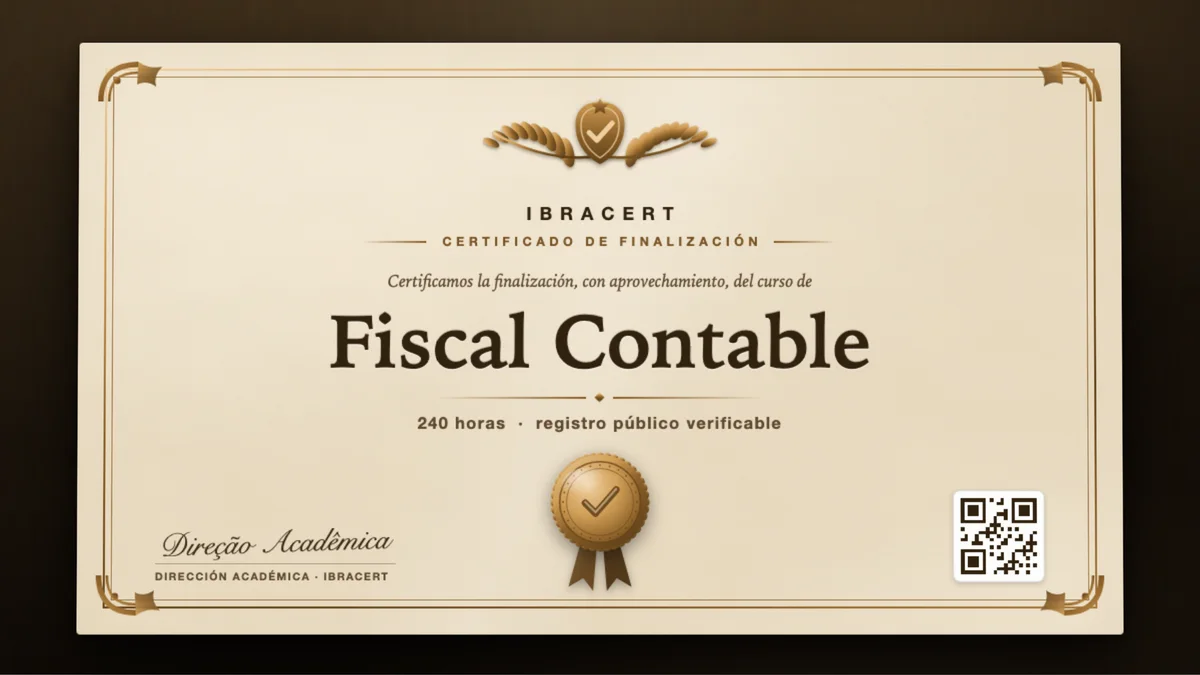 Portada del curso Fiscal Contable