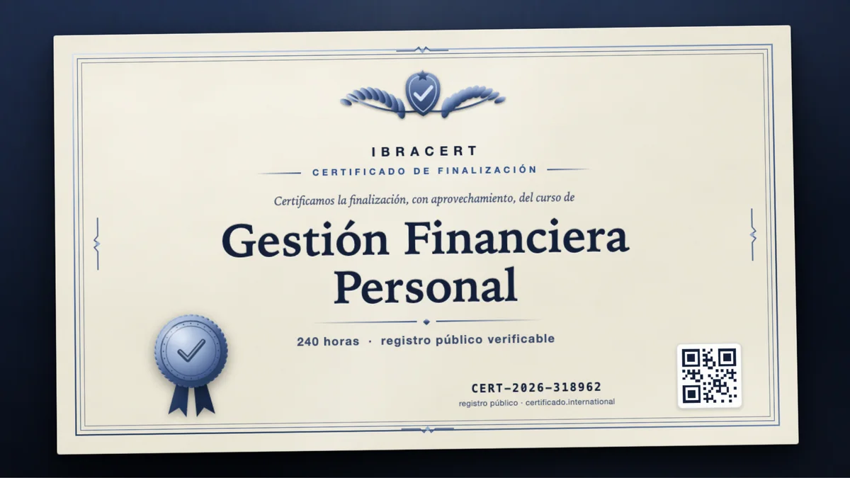 Portada del curso Gestión Financiera Personal