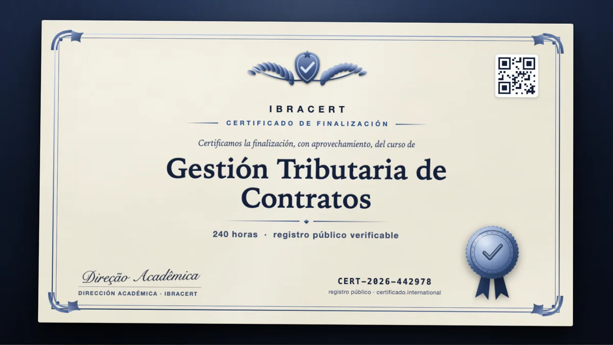 Portada del curso Gestión Tributaria de Contratos