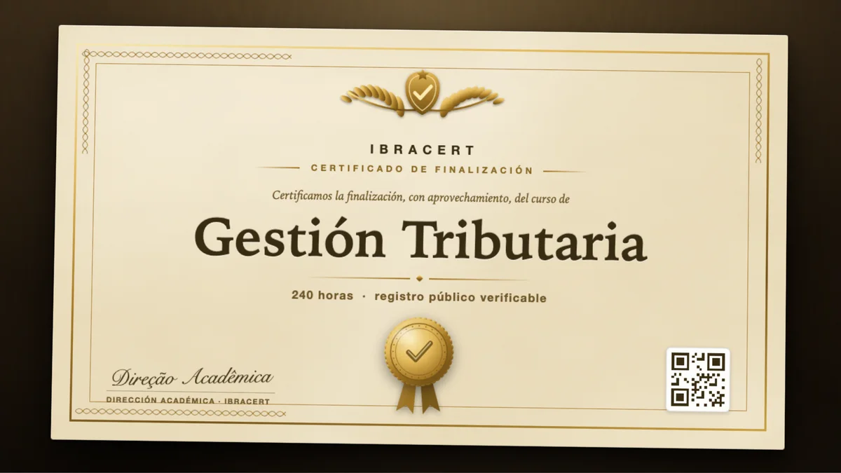 Portada del curso Gestión Tributaria