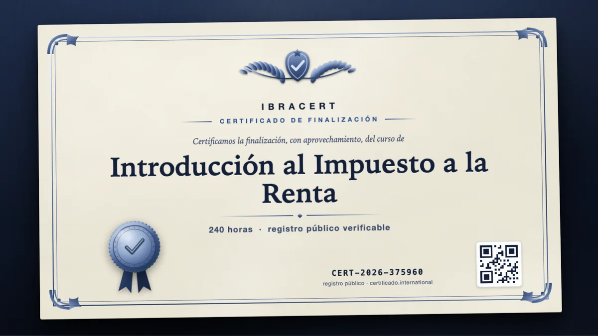 Portada del curso Introducción al Impuesto a la Renta