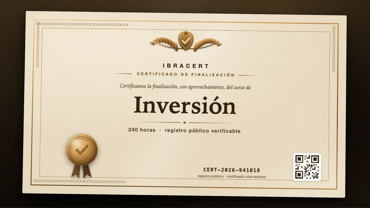 Portada del curso Inversión
