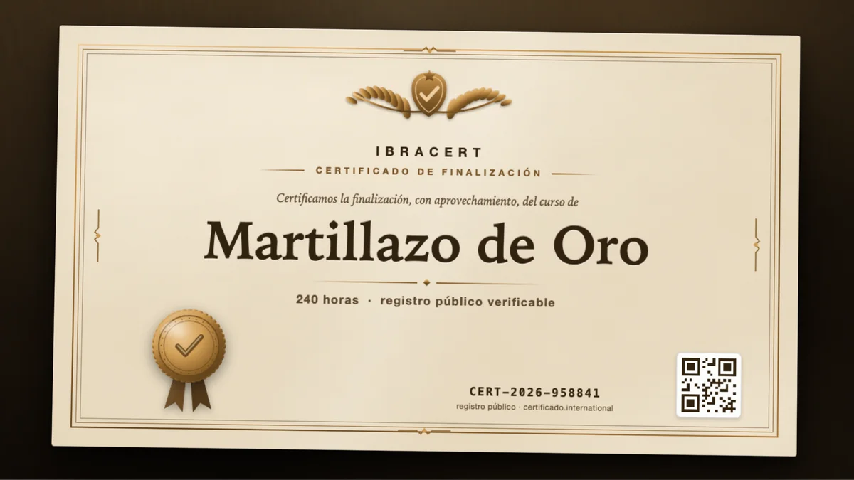 Portada del curso Martillazo de Oro