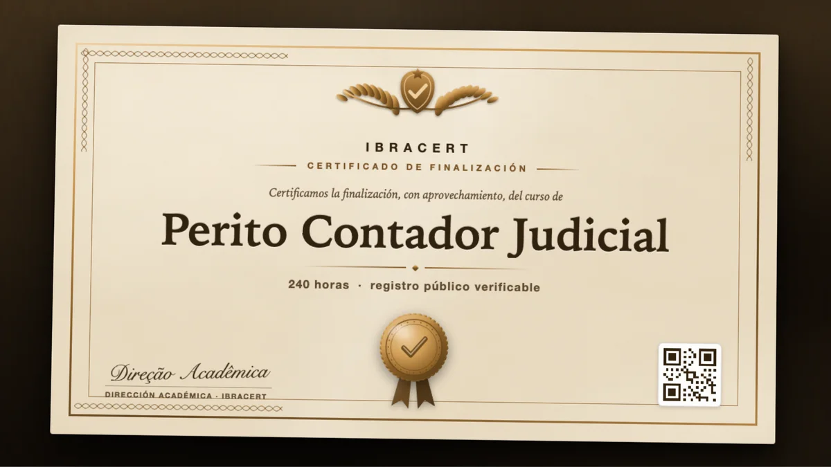 Portada del curso Perito Contador Judicial