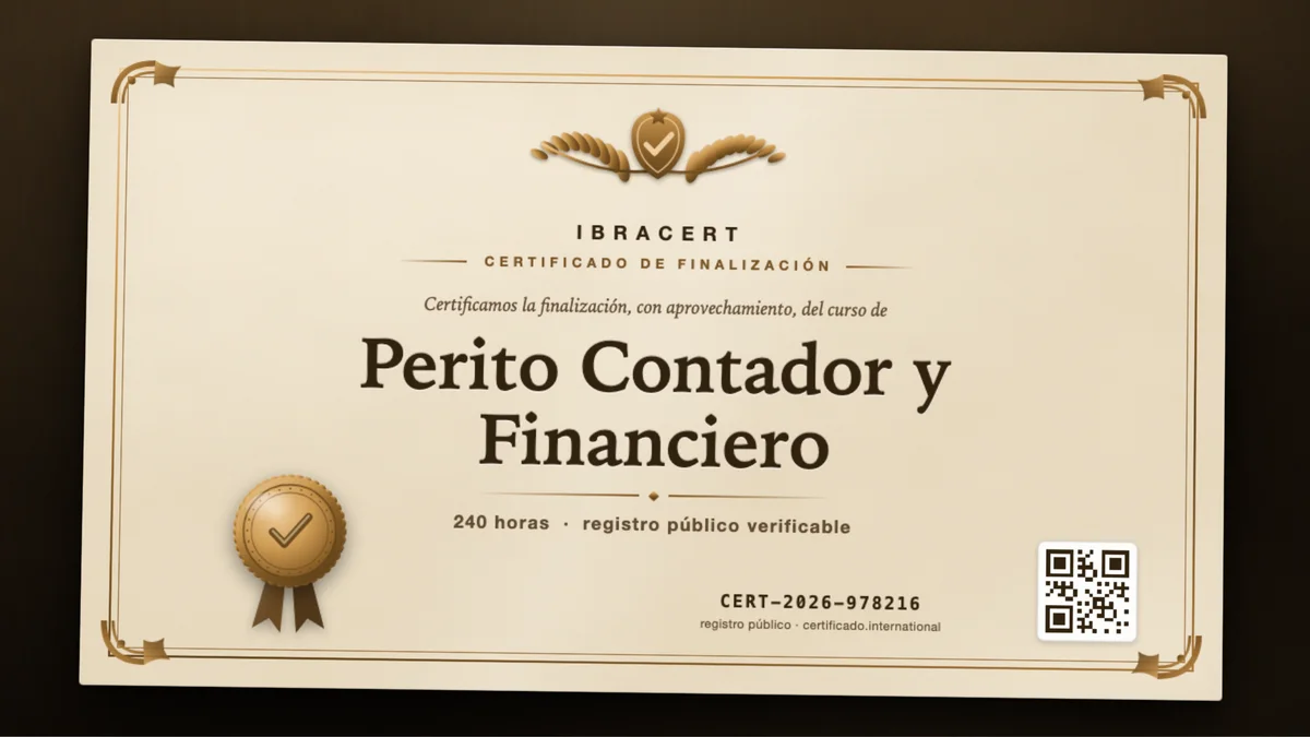 Portada del curso Perito Contador y Financiero