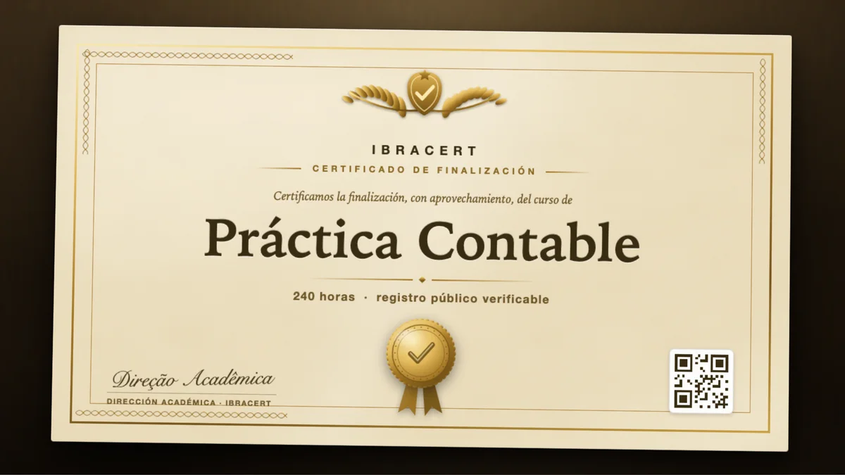 Portada del curso Práctica Contable