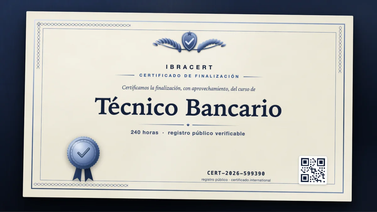 Portada del curso Técnico Bancario