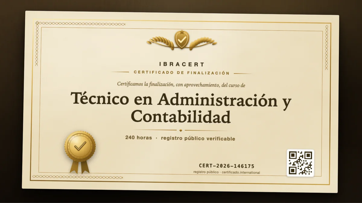 Portada del curso Técnico en Administración y Contabilidad