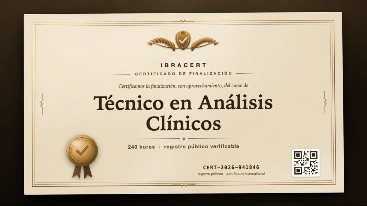 Portada del curso Técnico en Análisis Clínicos