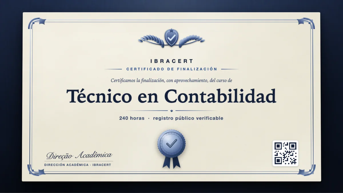 Portada del curso Técnico en Contabilidad
