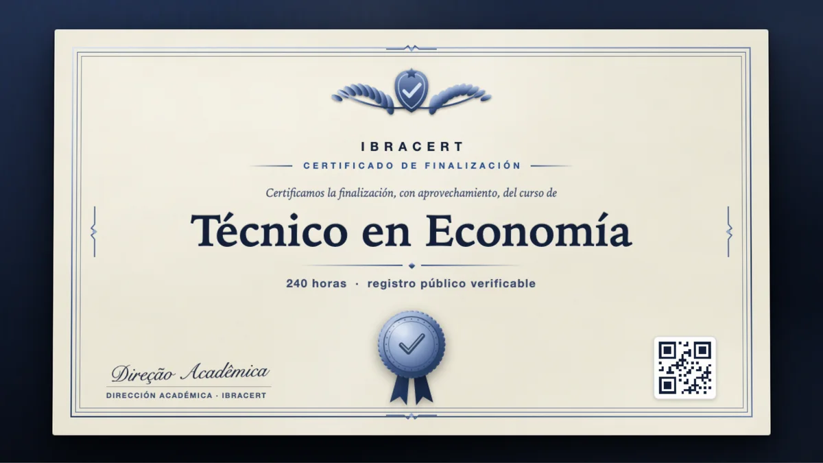 Portada del curso Técnico en Economía