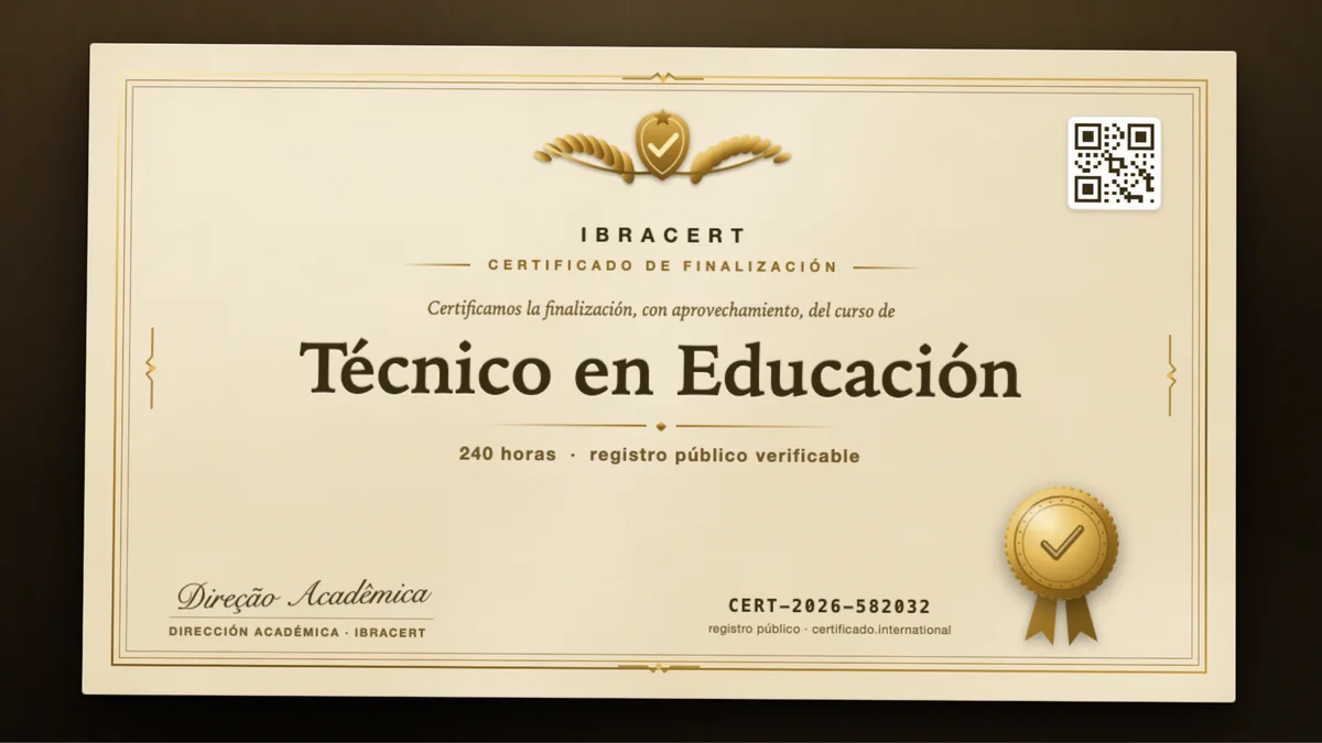 Portada del curso Técnico en Educación
