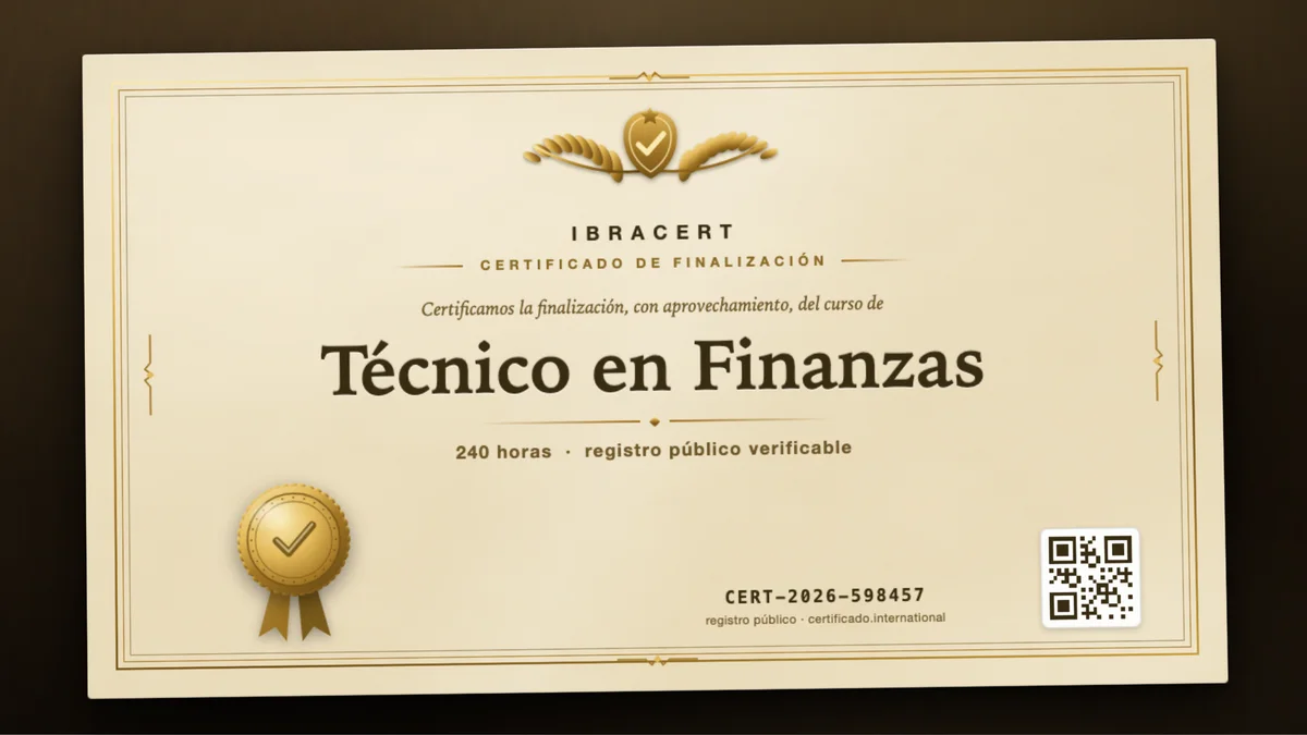 Portada del curso Técnico en Finanzas