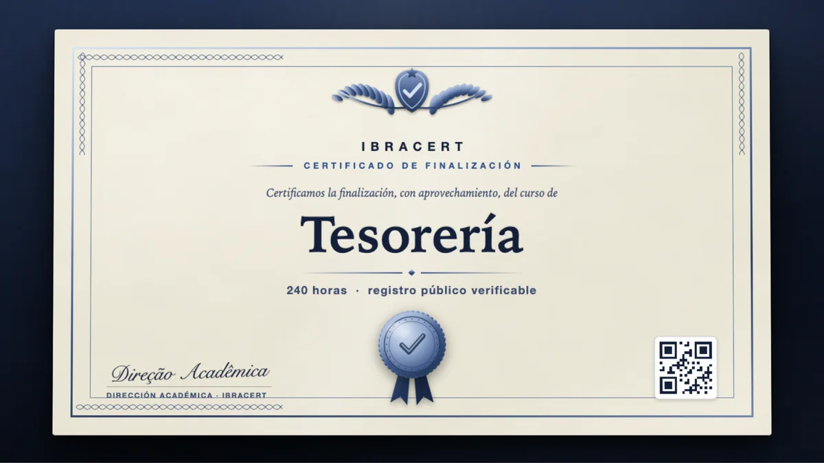 Portada del curso Tesorería