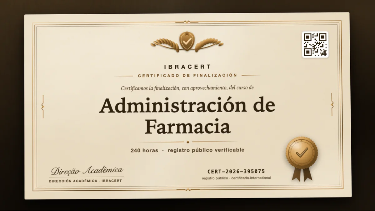 Portada del curso Administración de Farmacia