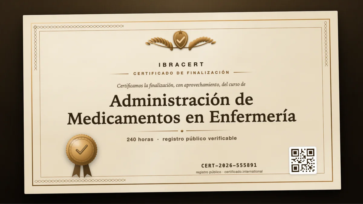 Portada del curso Administración de Medicamentos en Enfermería
