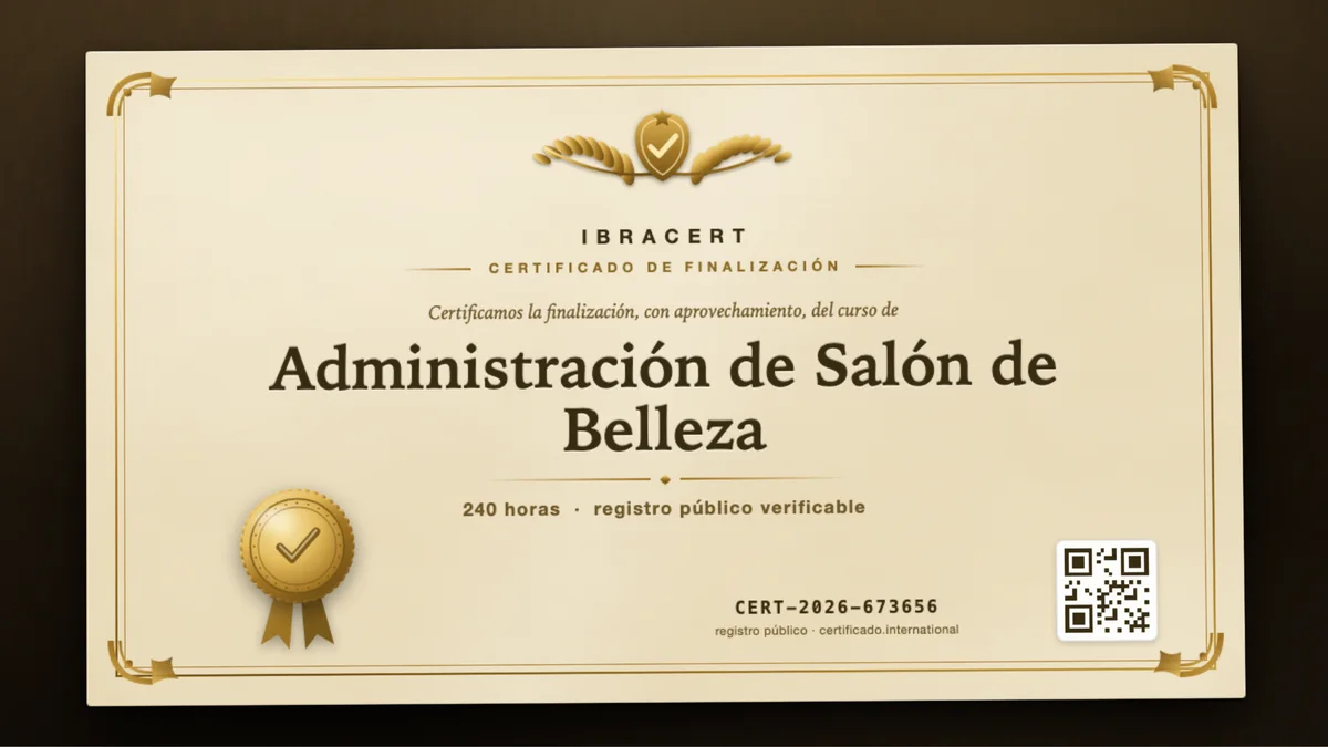 Portada del curso Administración de Salón de Belleza