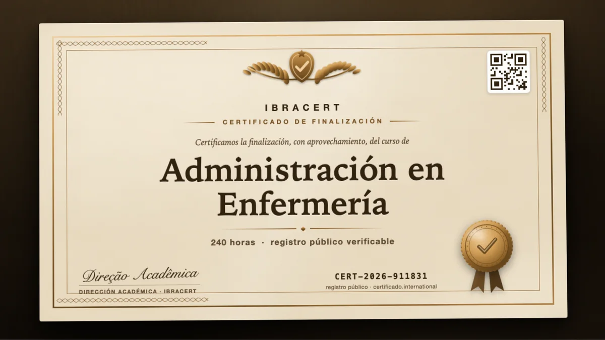 Portada del curso Administración en Enfermería