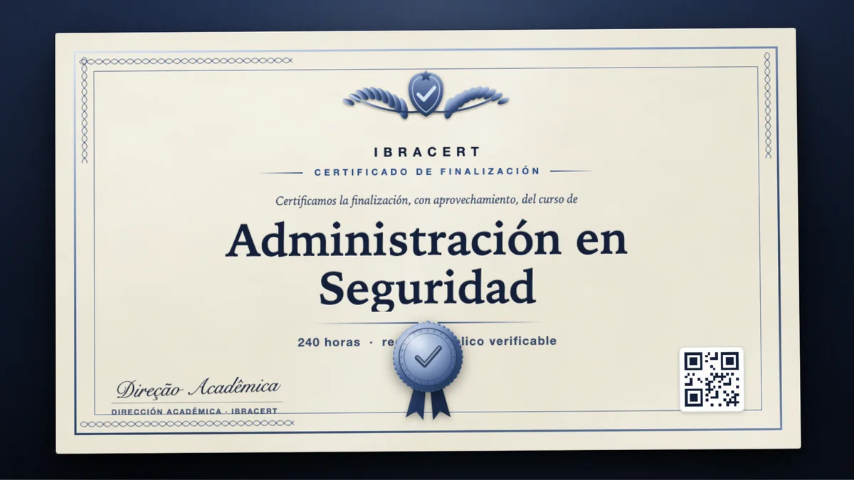 Portada del curso Administración en Seguridad