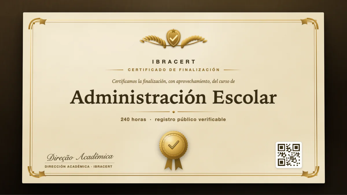 Portada del curso Administración Escolar