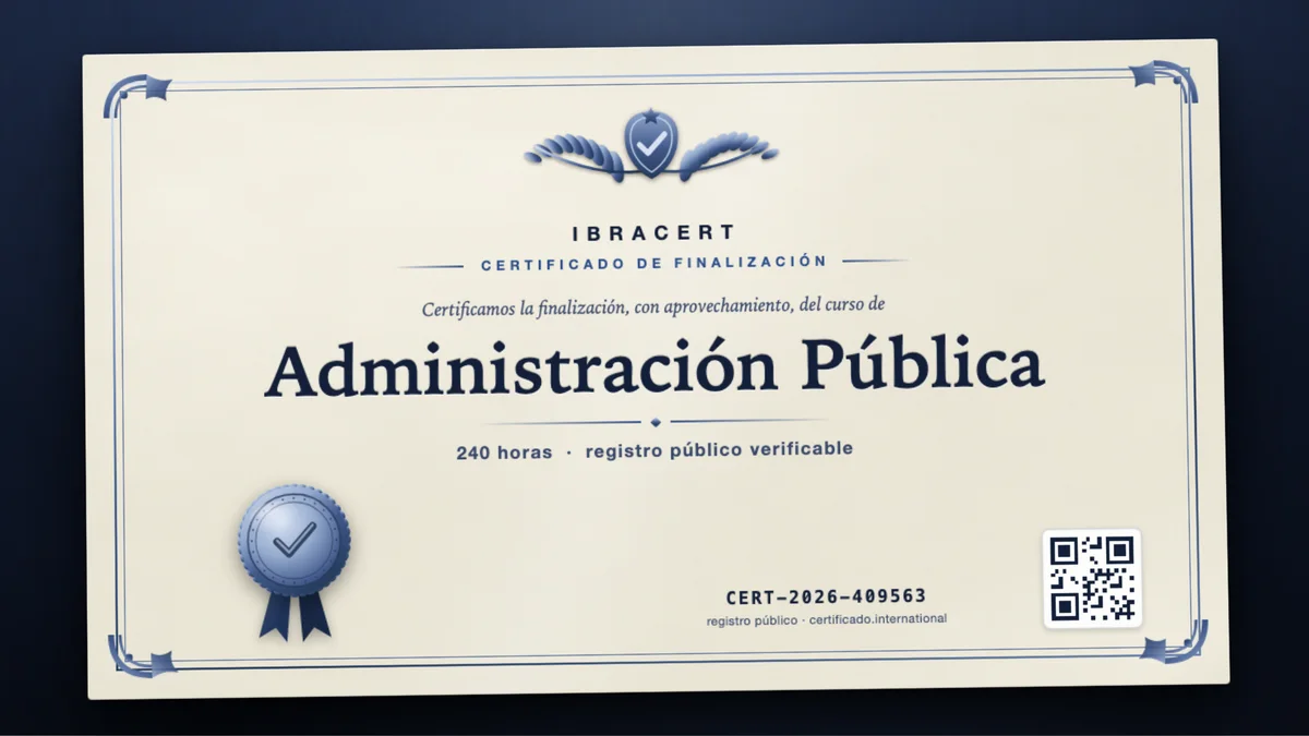 Portada del curso Administración Pública