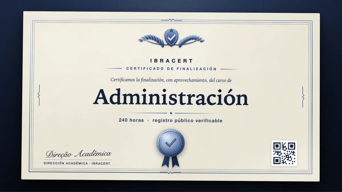 Portada del curso Administración