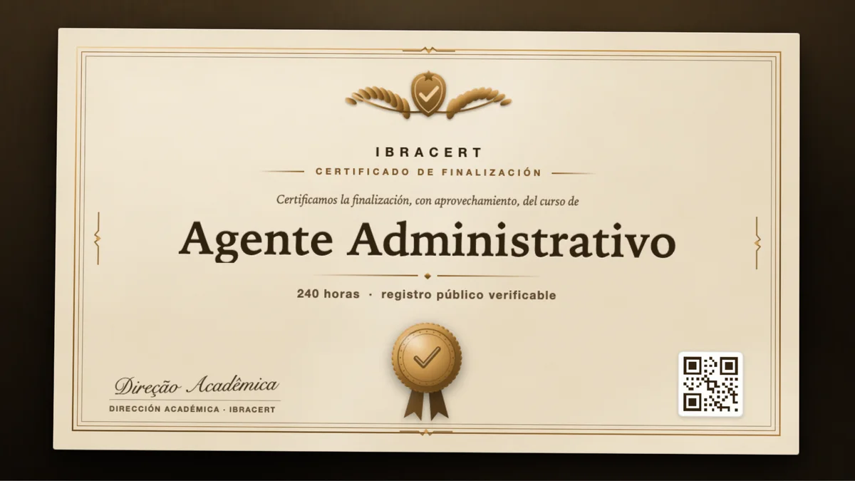 Portada del curso Agente Administrativo