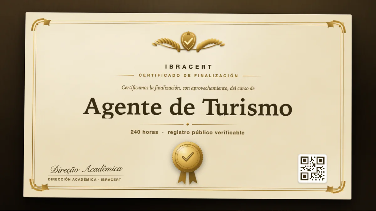 Portada del curso Agente de Turismo