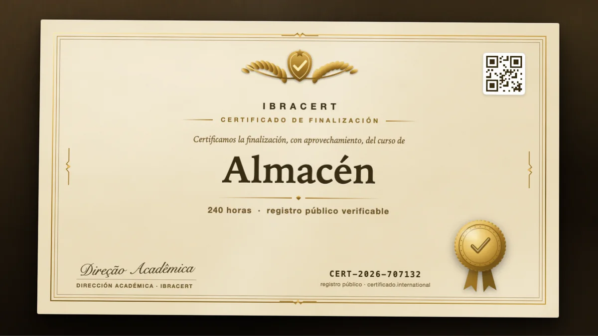 Portada del curso Almacén