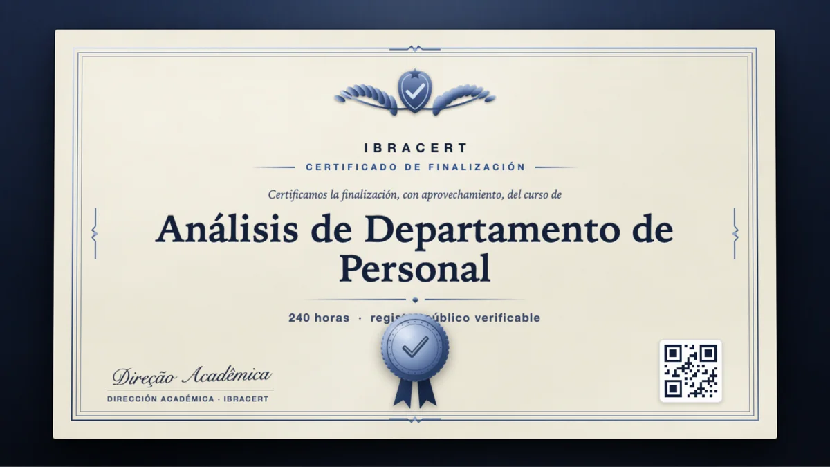 Portada del curso Análisis de Departamento de Personal
