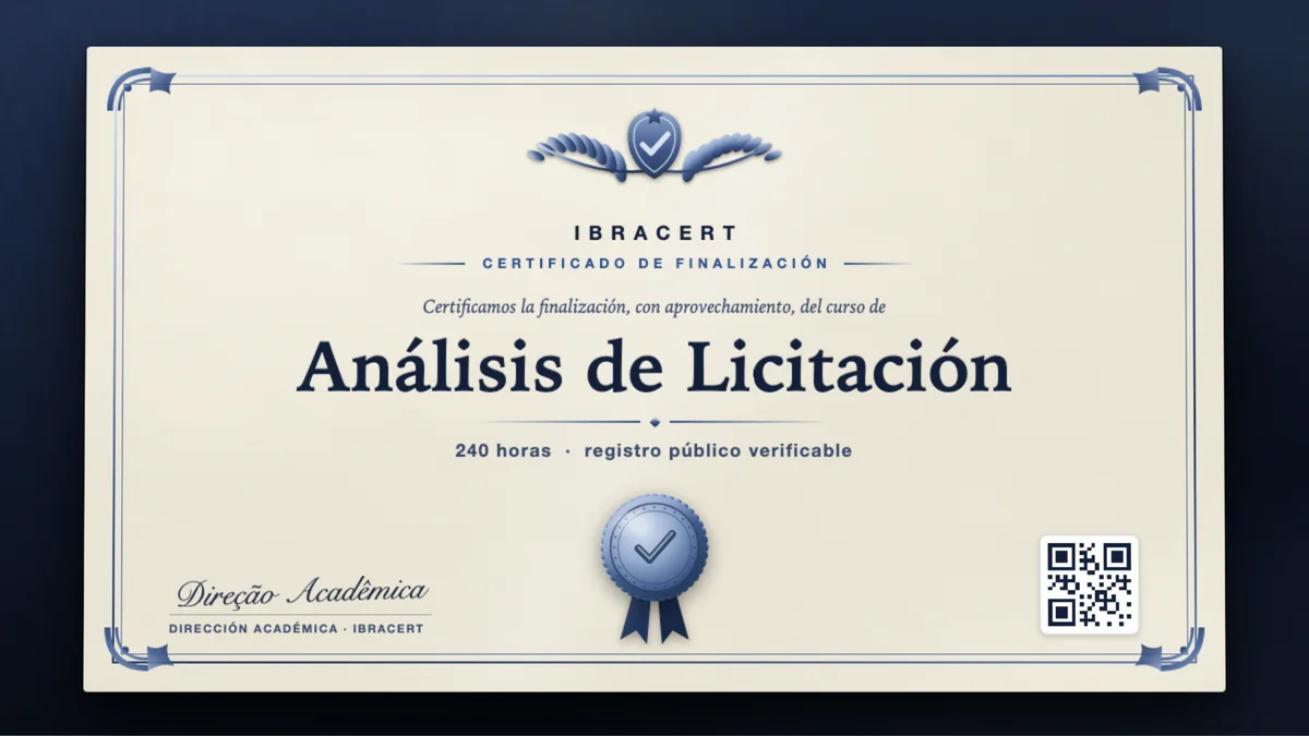 Portada del curso Análisis de Licitación