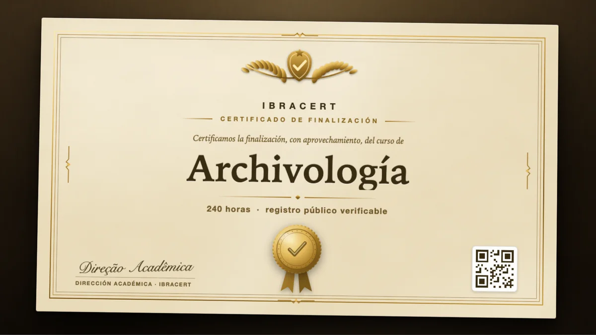 Portada del curso Archivología