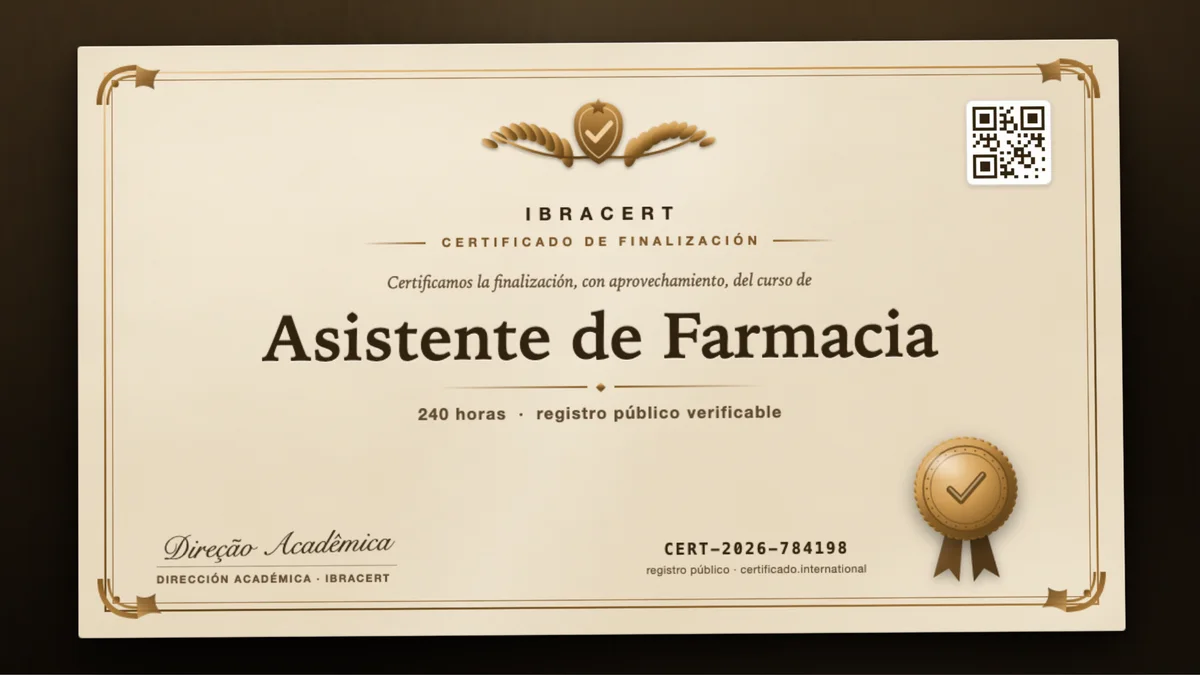 Portada del curso Asistente de Farmacia