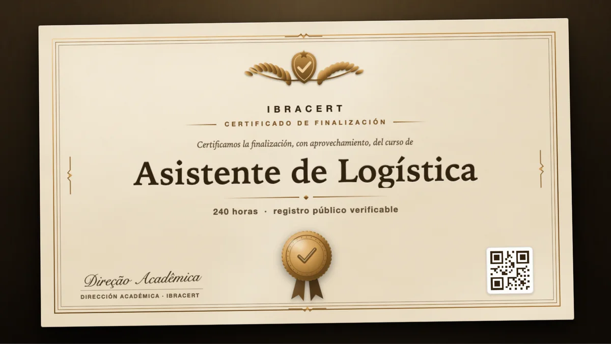 Portada del curso Asistente de Logística