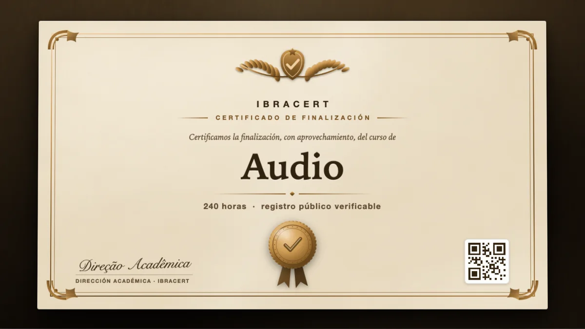 Portada del curso Audio