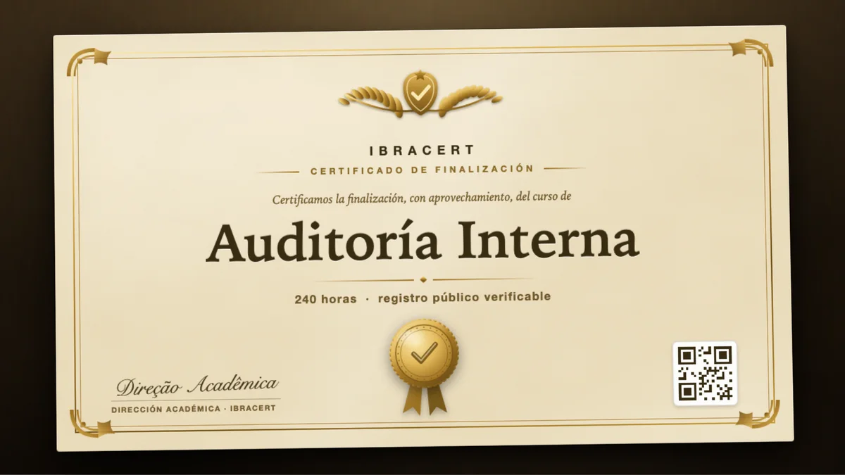 Portada del curso Auditoría Interna