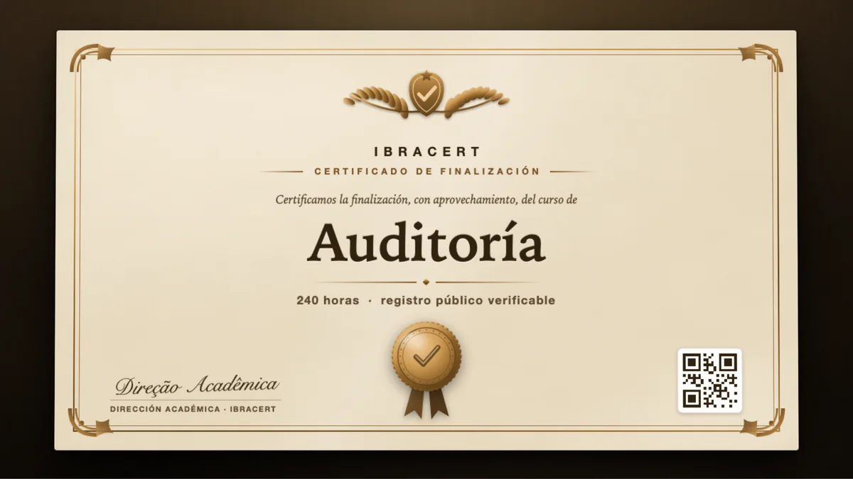 Portada del curso Auditoría