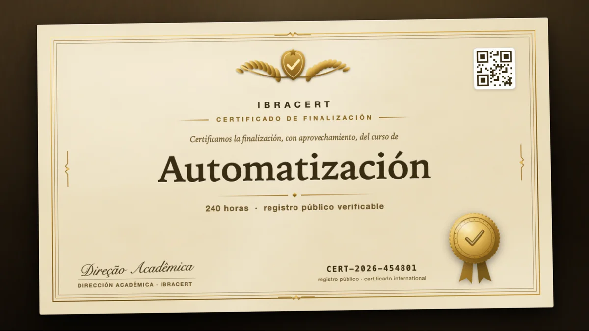 Portada del curso Automatización