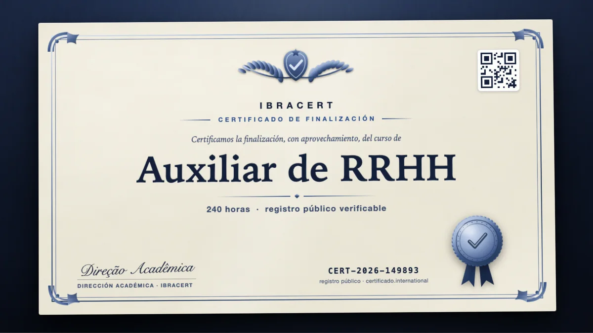 Portada del curso Auxiliar de RRHH