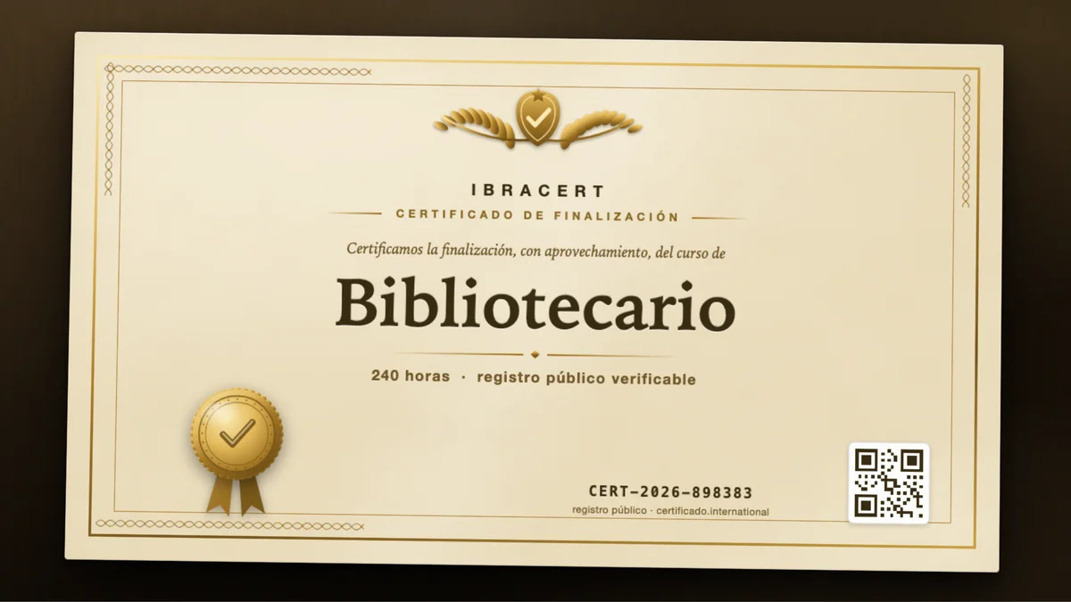 Portada del curso Bibliotecario