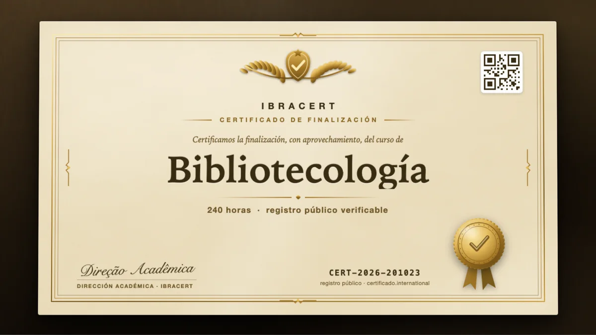 Portada del curso Bibliotecología