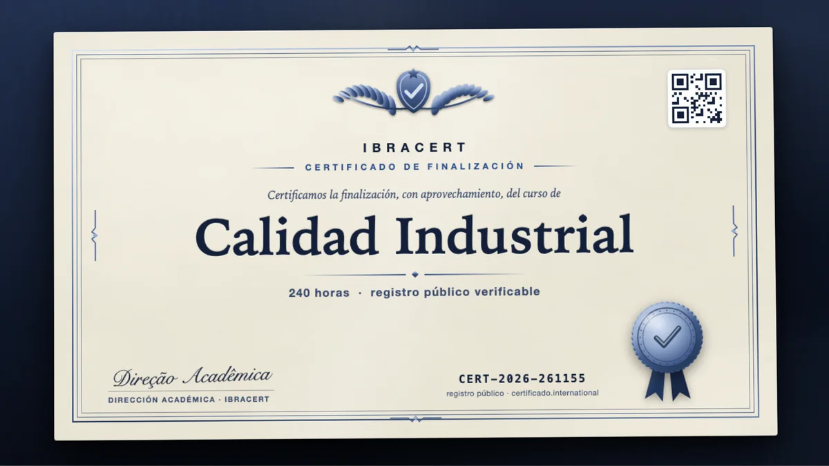 Portada del curso Calidad Industrial