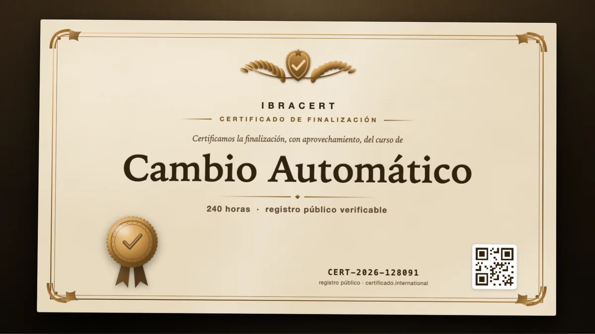Portada del curso Cambio Automático