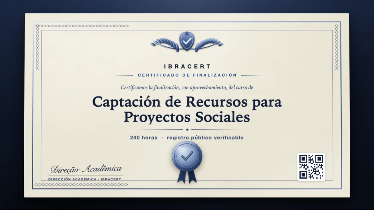 Portada del curso Captación de Recursos para Proyectos Sociales