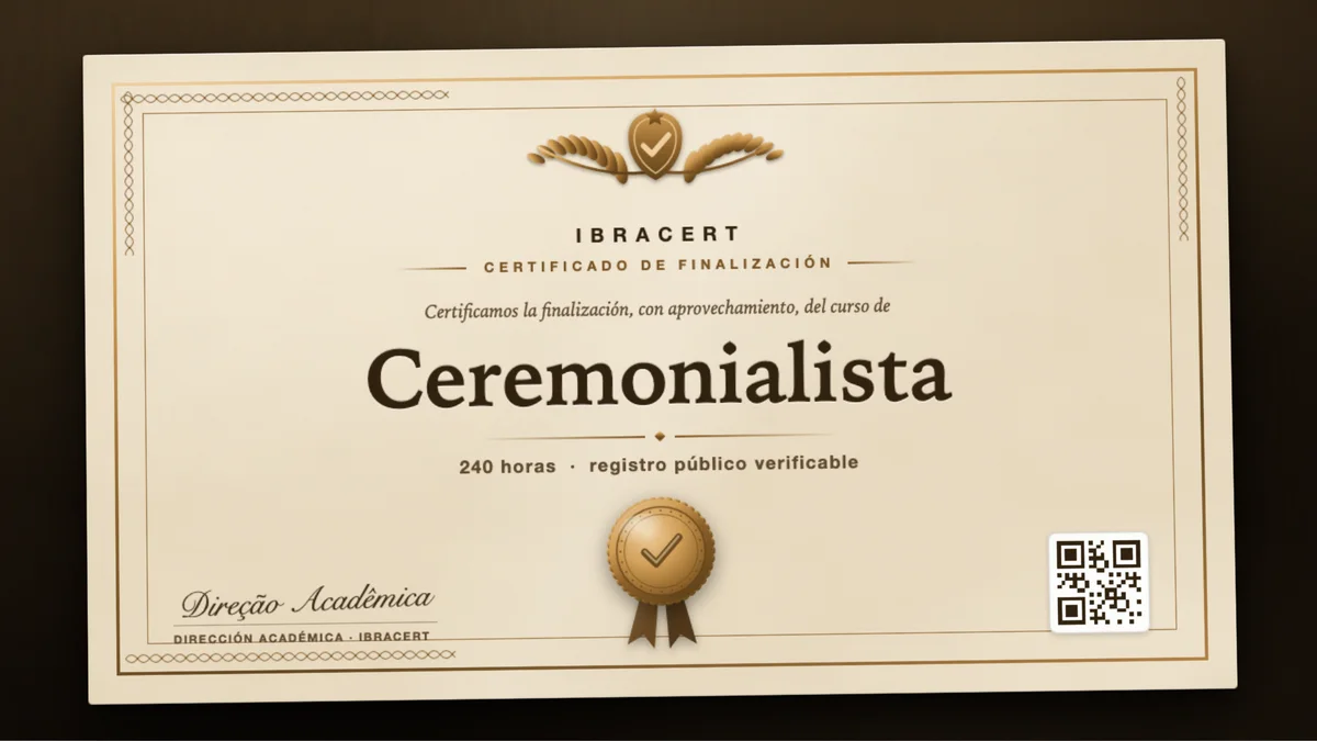 Portada del curso Ceremonialista