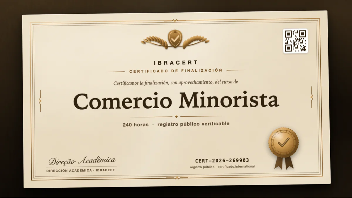 Portada del curso Comercio Minorista