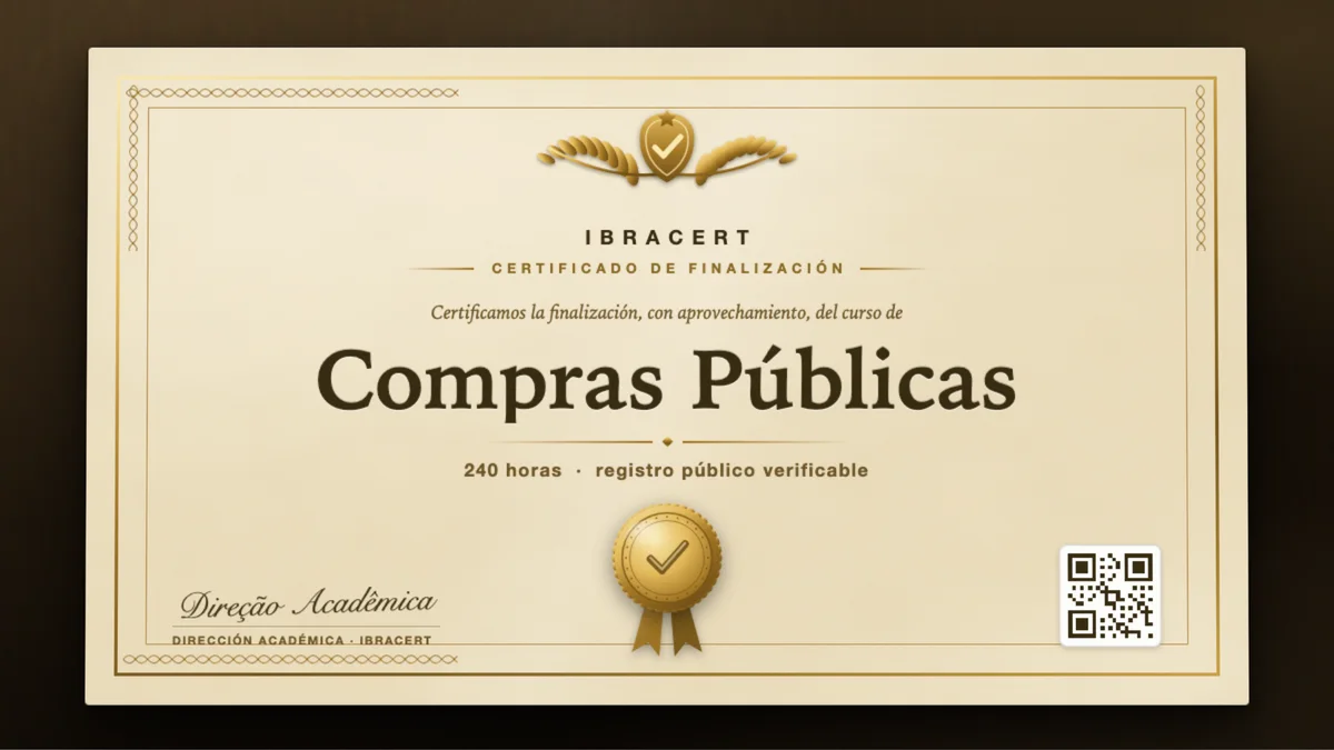 Portada del curso Compras Públicas